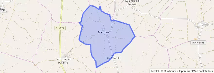 Mapa de ubicacion de Manciles.