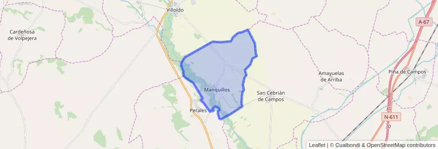 Mapa de ubicacion de Manquillos.