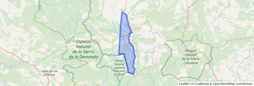 Mapa de ubicacion de Mansilla de la Sierra.