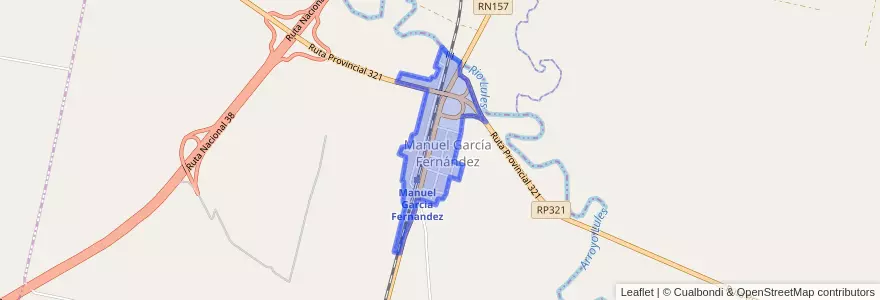 Mapa de ubicacion de Manuel García Fernández.