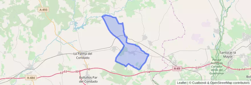 Mapa de ubicacion de Manzanilla.