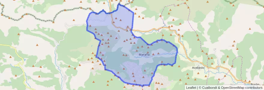 Mapa de ubicacion de Maraña.