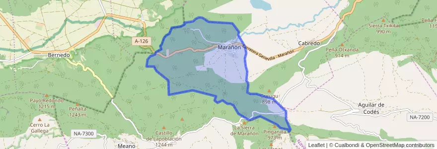 Mapa de ubicacion de Marañón.