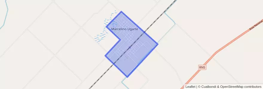 Mapa de ubicacion de Marcelino Ugarte.
