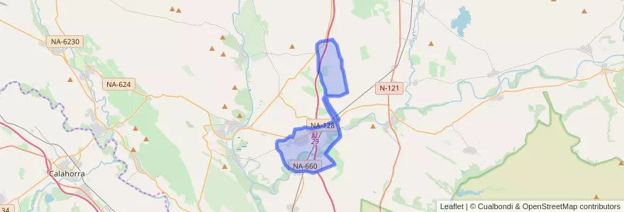 Mapa de ubicacion de Marcilla.