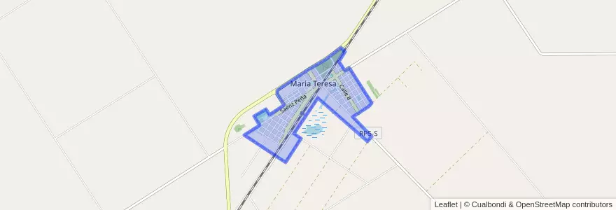 Mapa de ubicacion de María Teresa.