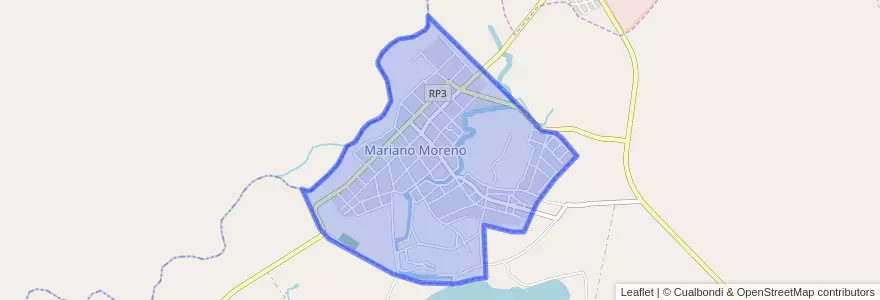Mapa de ubicacion de Mariano Moreno.