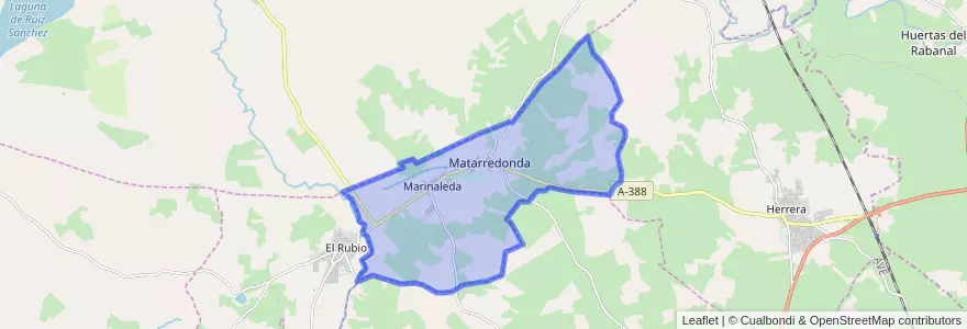 Mapa de ubicacion de Marinaleda.