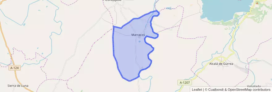 Mapa de ubicacion de Marracos.