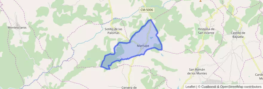 Mapa de ubicacion de Marrupe.