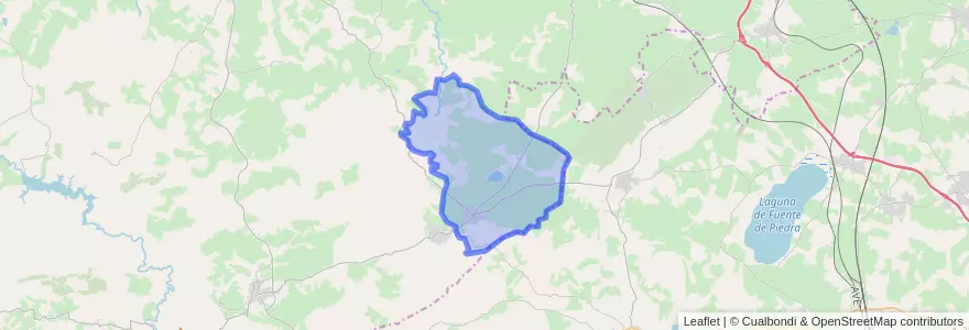 Mapa de ubicacion de Martín de la Jara.