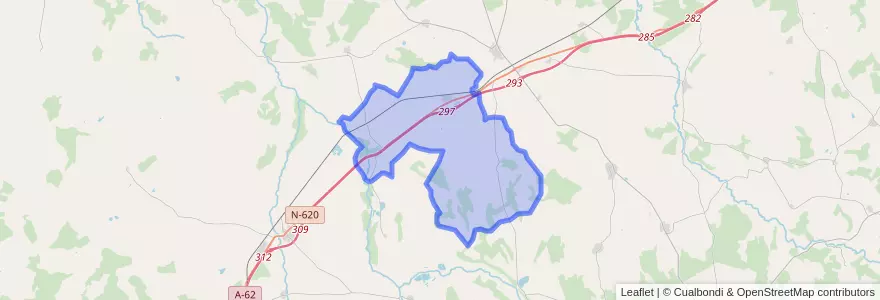 Mapa de ubicacion de Martín de Yeltes.