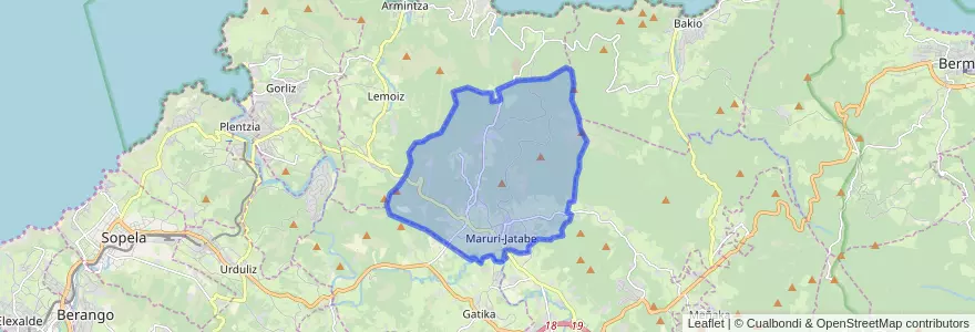 Mapa de ubicacion de Maruri-Jatabe.