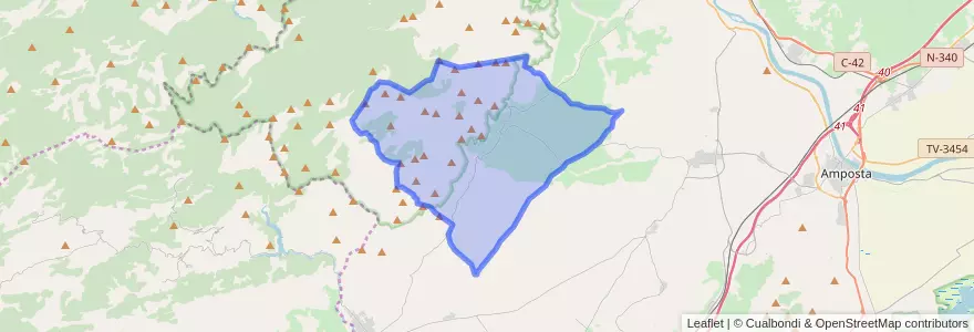 Mapa de ubicacion de Mas de Barberans.