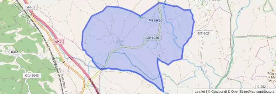 Mapa de ubicacion de Masarac.