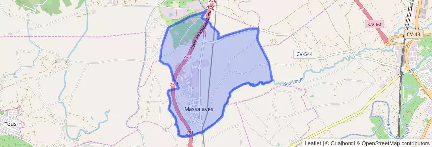 Mapa de ubicacion de Massalavés.