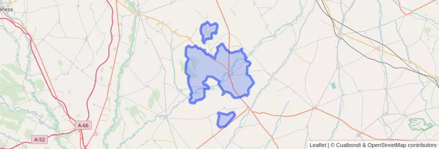 Mapa de ubicacion de Mayorga.