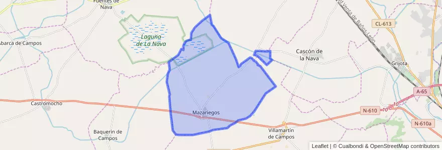 Mapa de ubicacion de Mazariegos.