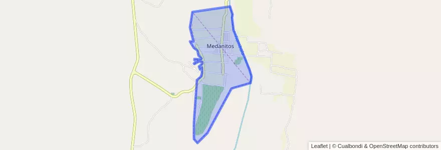 Mapa de ubicacion de Medanitos.