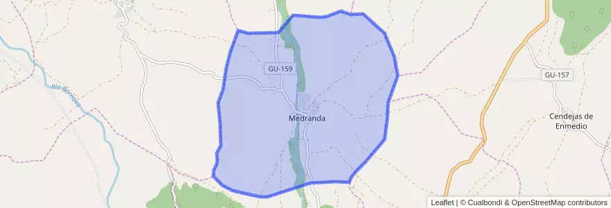 Mapa de ubicacion de Medranda.