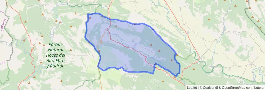 Mapa de ubicacion de Merindad de Valdivielso.