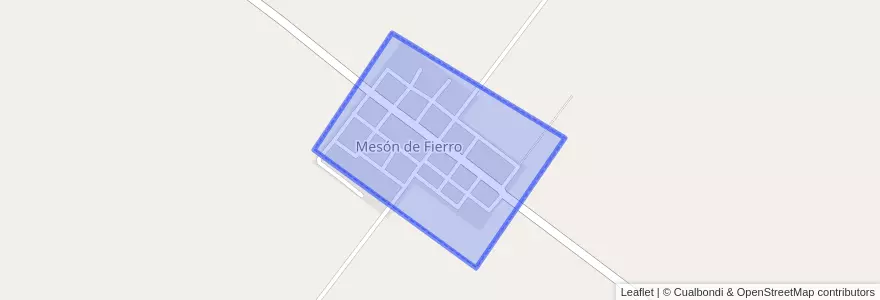Mapa de ubicacion de Mesón de Fierro.