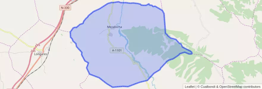 Mapa de ubicacion de Mezalocha.
