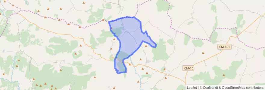 Mapa de ubicacion de Miedes de Atienza.