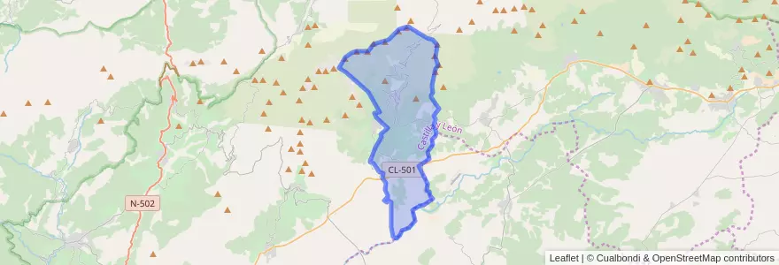Mapa de ubicacion de Mijares.