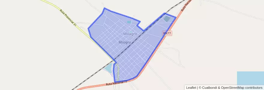 Mapa de ubicacion de Milagro.