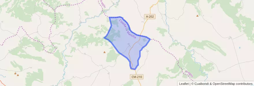 Mapa de ubicacion de Milmarcos.