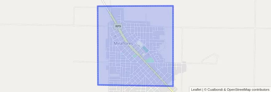 Mapa de ubicacion de Miraflores.