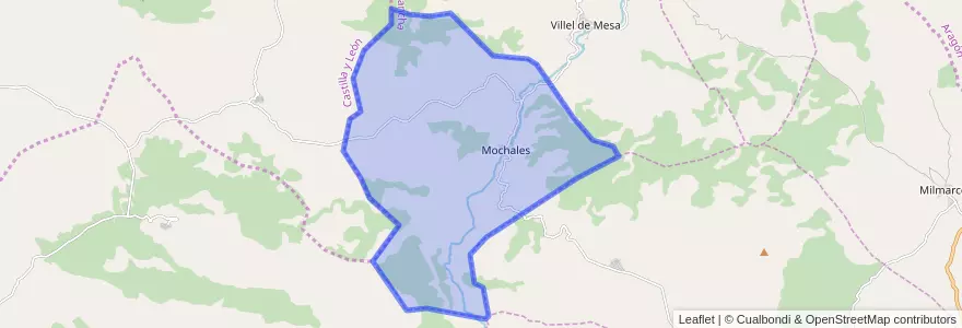 Mapa de ubicacion de Mochales.