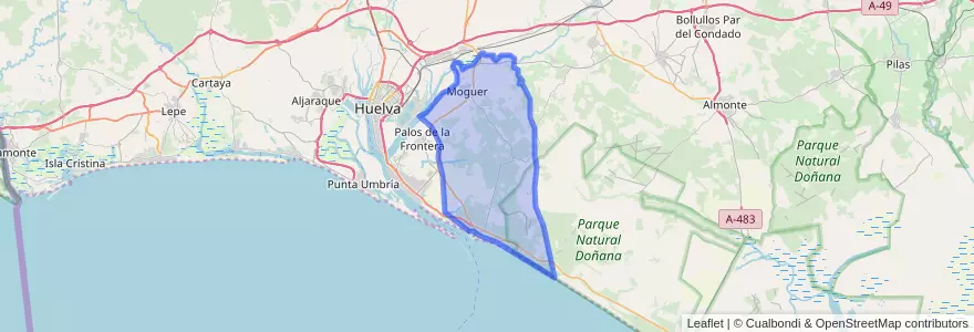 Mapa de ubicacion de موغير.