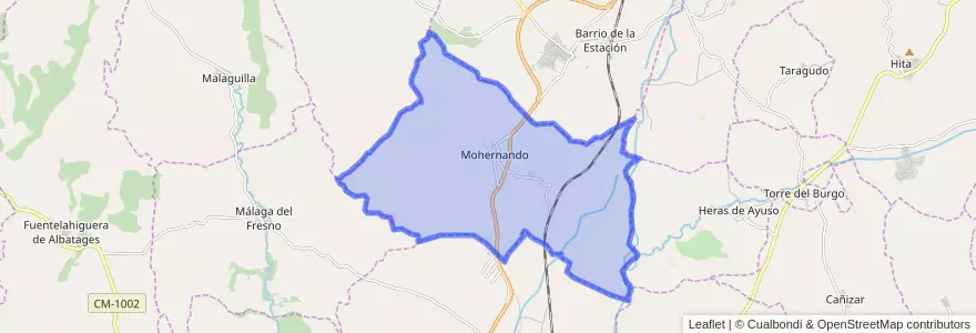 Mapa de ubicacion de Mohernando.