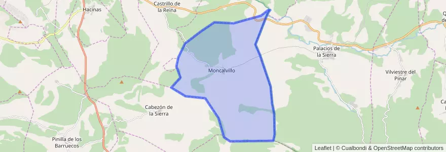 Mapa de ubicacion de Moncalvillo.