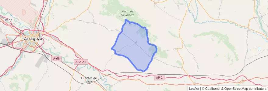 Mapa de ubicacion de Monegrillo.