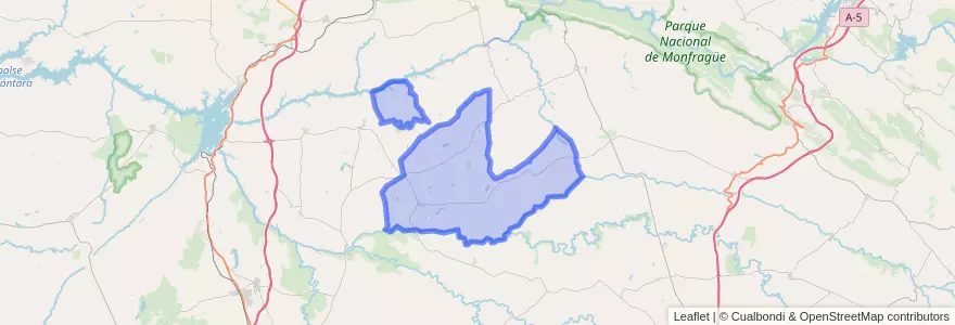 Mapa de ubicacion de Monroy.