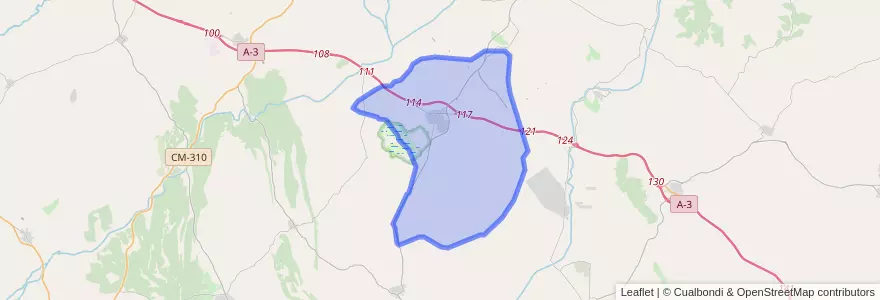 Mapa de ubicacion de Montalbo.