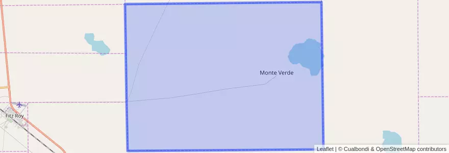 Mapa de ubicacion de Monte Verde.