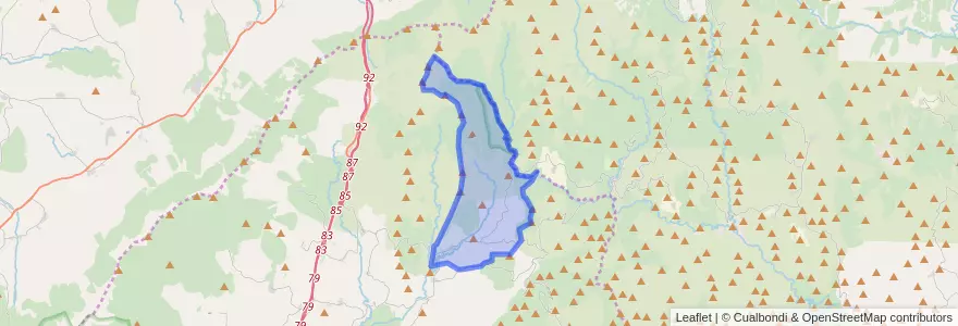 Mapa de ubicacion de Montejo de la Sierra.