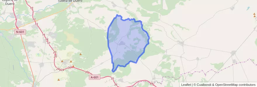 Mapa de ubicacion de Montemayor de Pililla.