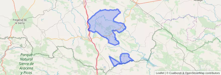 Mapa de ubicacion de Montemolín.