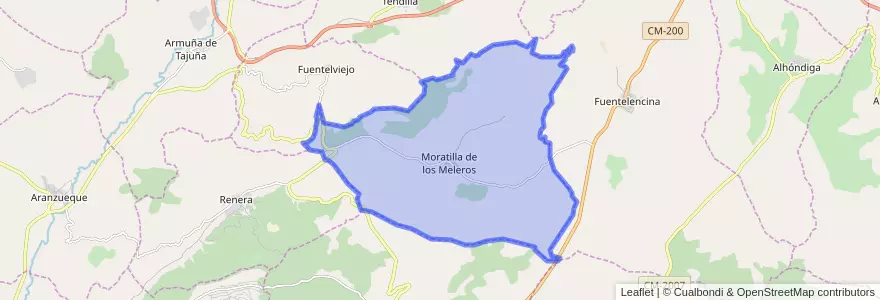 Mapa de ubicacion de Moratilla de los Meleros.