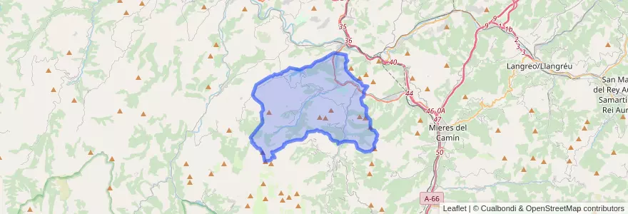 Mapa de ubicacion de Morcín.