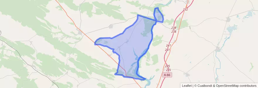 Mapa de ubicacion de Moreruela de Tábara.