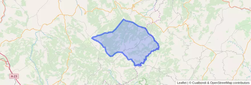 Mapa de ubicacion de Mosqueruela.