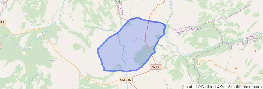 Mapa de ubicacion de Moya.