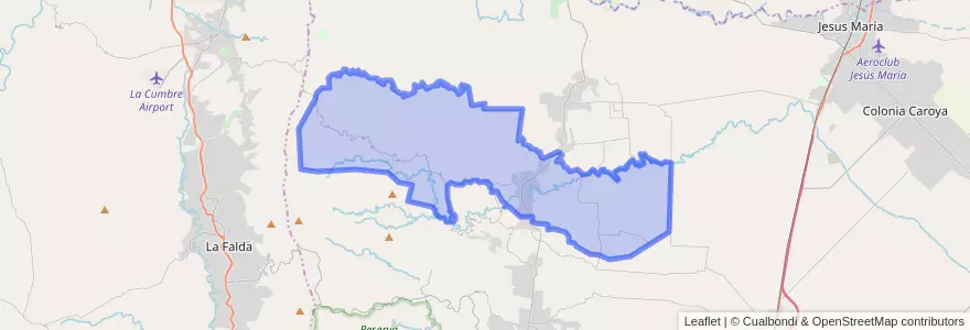 Mapa de ubicacion de Municipio de Agua de Oro.