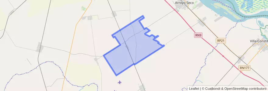 Mapa de ubicacion de Municipio de Albarellos.